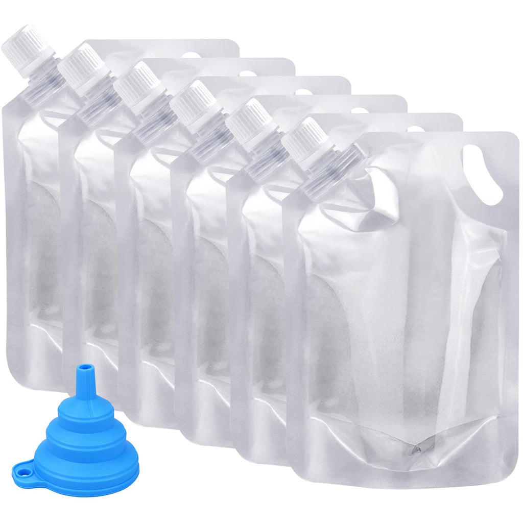 Sneaky Sip Cruise Flask Kit - 32 oz 6-Pack with Funnel, Leak-Proof