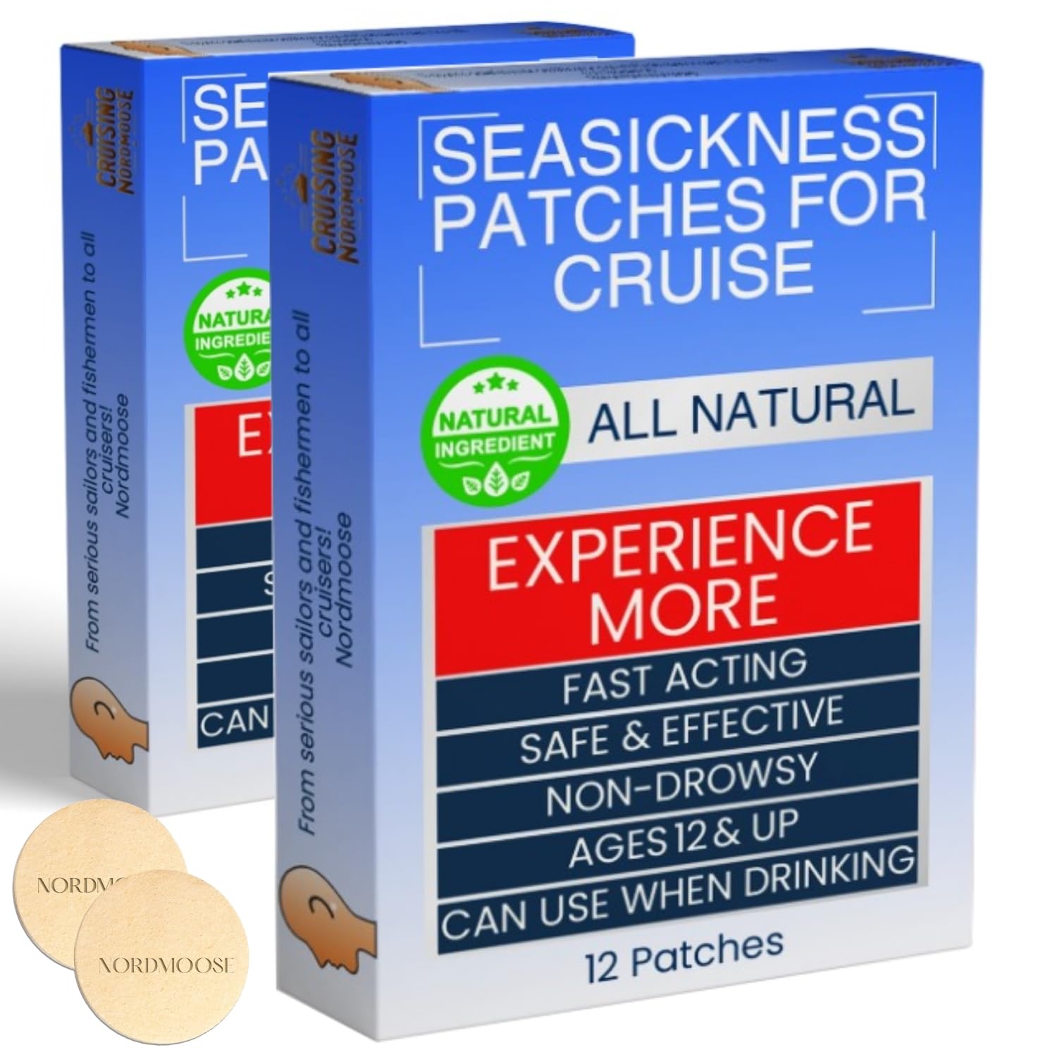 Cruise Comfort Natural Seasickness Patches (2-Pack)