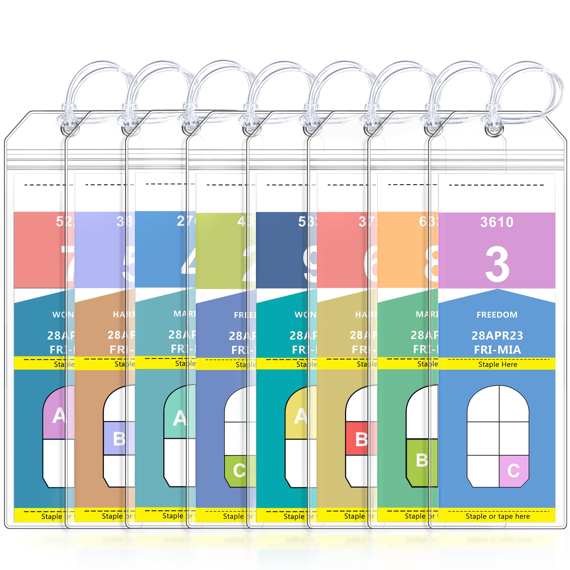 8-Pack Cruise Luggage Tags for Major Lines by SEAVILIA