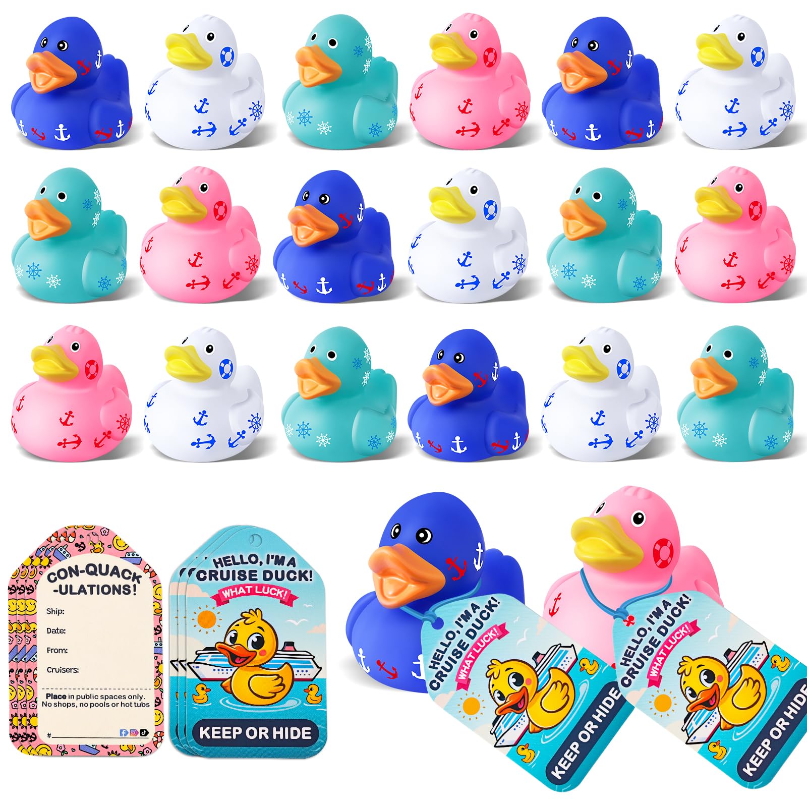 Cruise Rubber Duck Game Kit - 60 Pack