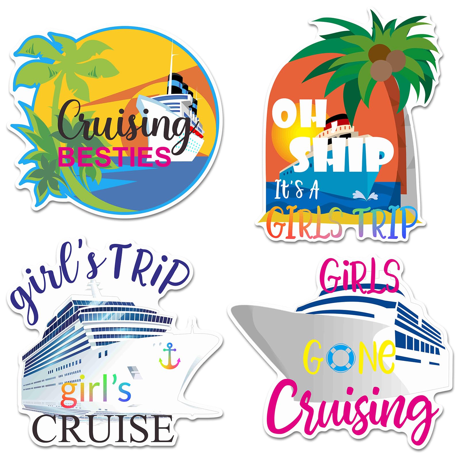 CruiseMate 4-Piece Nautical Door Magnet Set