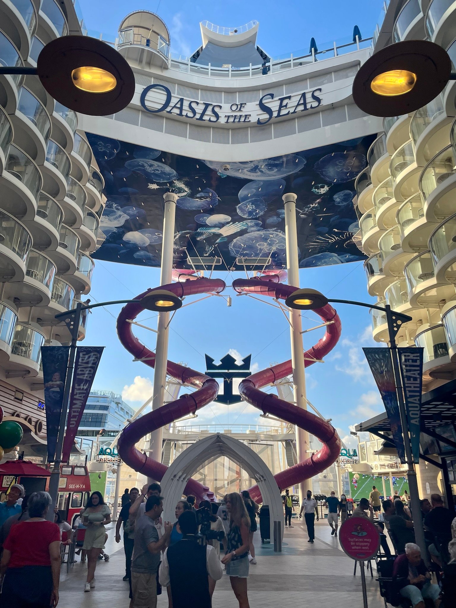 Boardwalk area on Oasis of the Seas